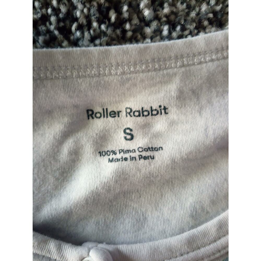 Roller Rabbit Shirt Pajama Size S Pre Owned 100% Pima Cotton - Picture 2 of 16